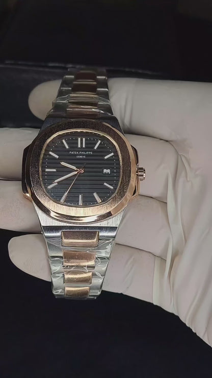 Patek Philippe Nautilus 5980/1R-001 | Black Dial | Rose Gold Automatic Chronograph