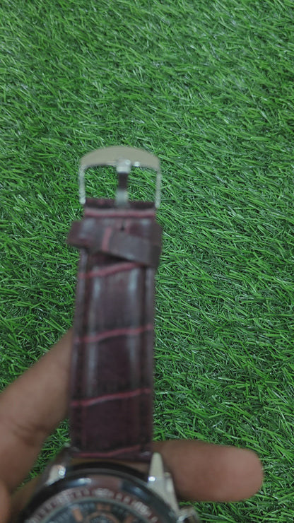 Casio Edifice EFR-539 Chronograph Leather Strap Watch