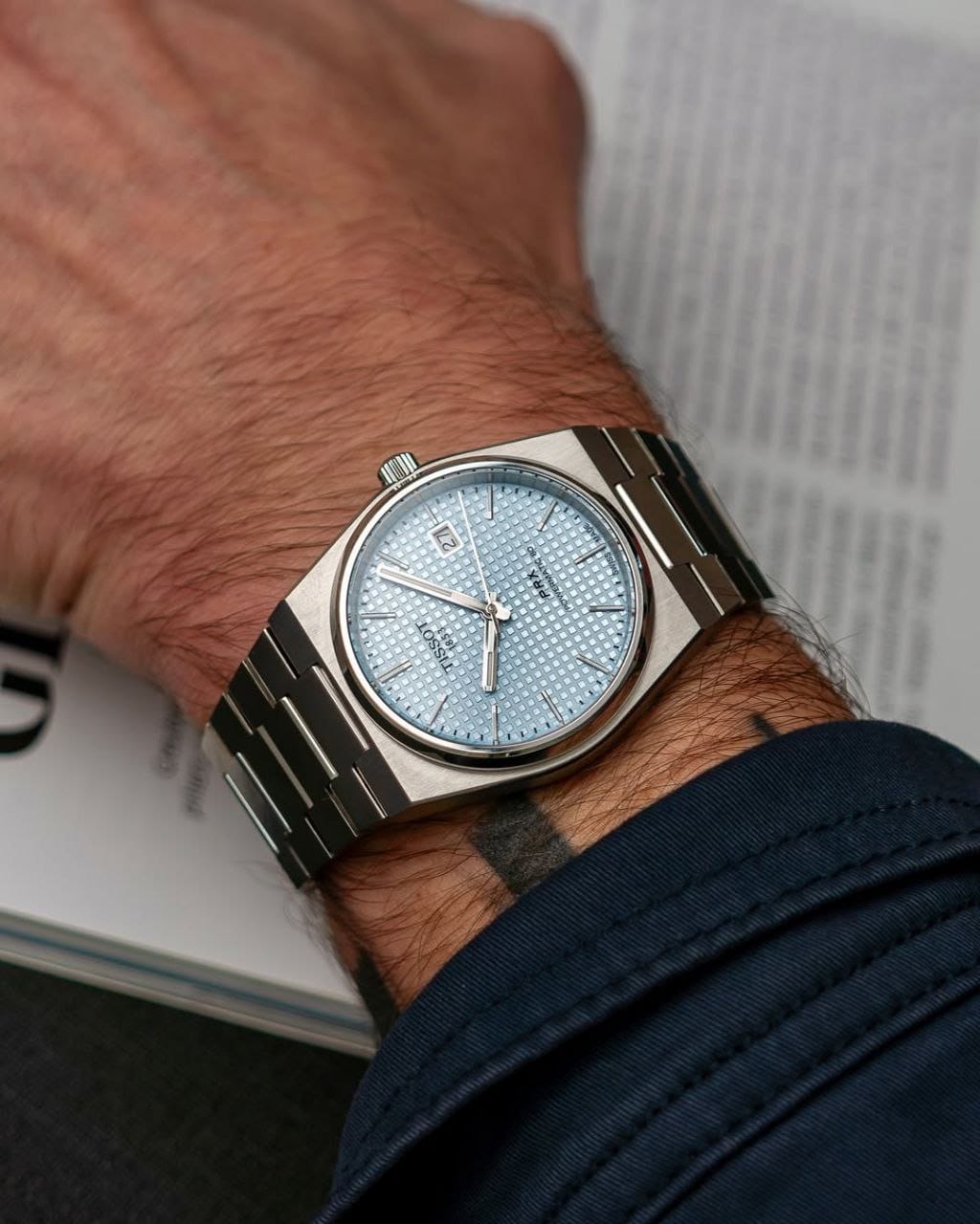 Tissot PRX Powermatic – Ice Blue Dial | 7AA Ultra Premium