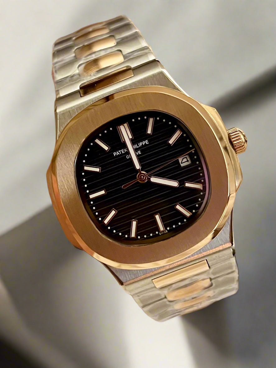 Patek Philippe Nautilus 5980/1R-001 | Black Dial | Rose Gold Automatic Chronograph