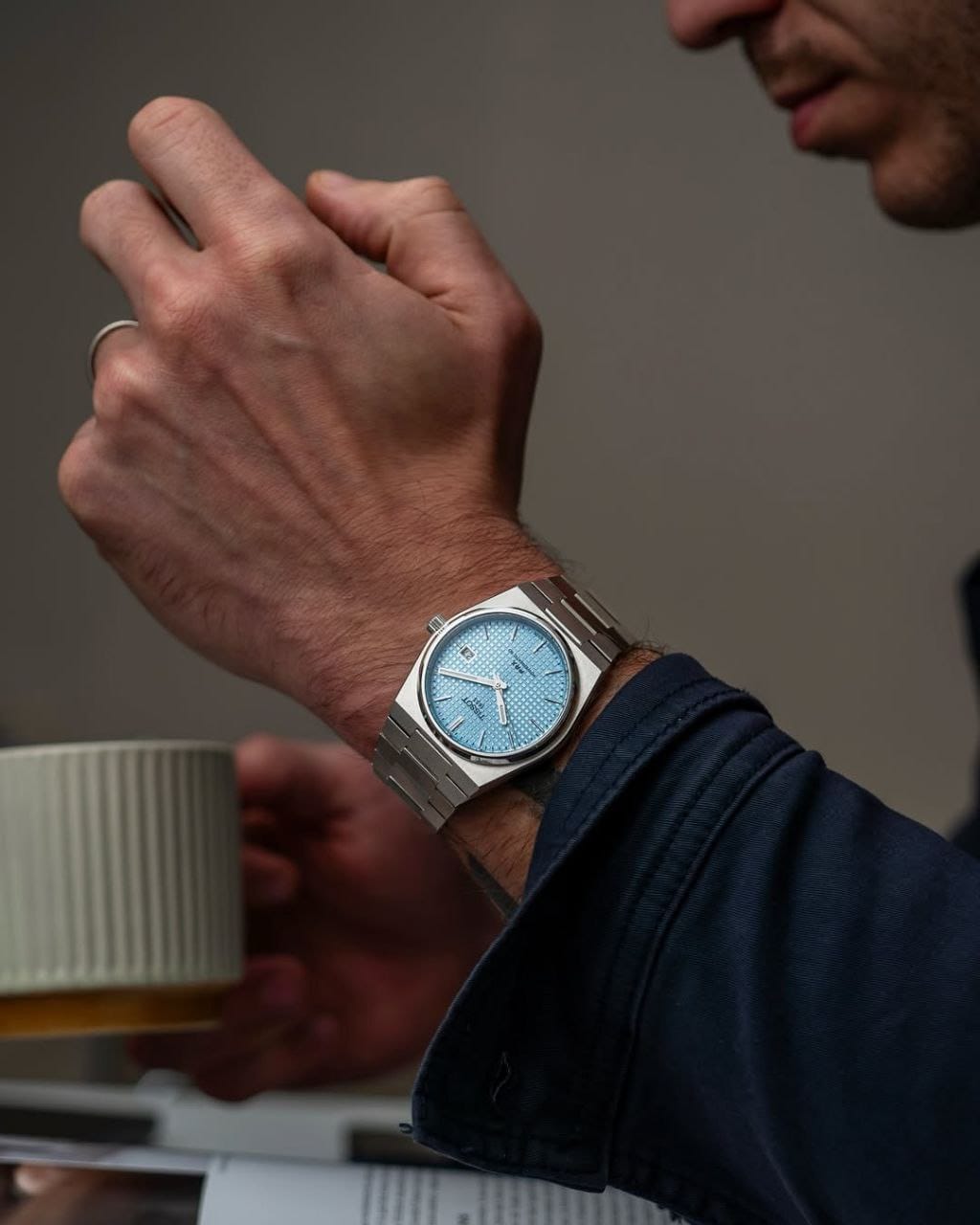 Tissot PRX Powermatic – Ice Blue Dial | 7AA Ultra Premium