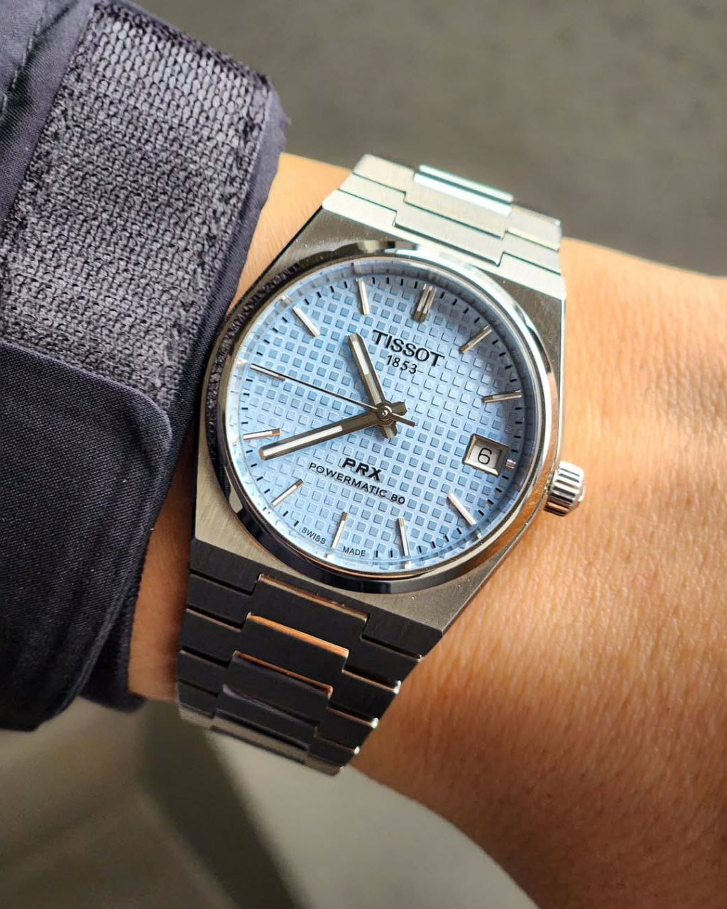 Tissot PRX Powermatic – Ice Blue Dial | 7AA Ultra Premium