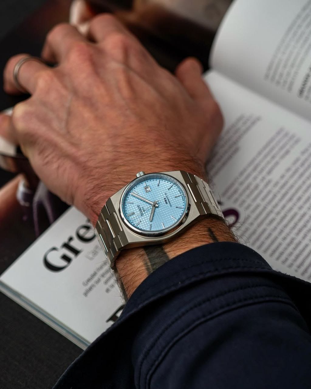 Tissot PRX Powermatic – Ice Blue Dial | 7AA Ultra Premium